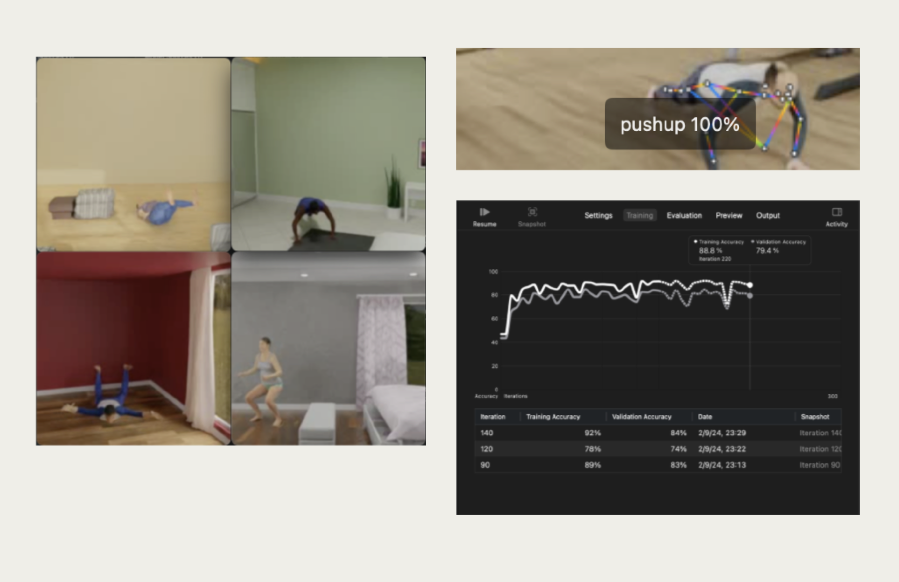 PhysioRise CreateML Action Classifier training pipeline