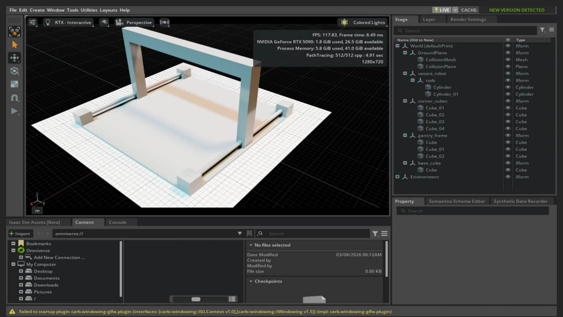Isaac Sim digital twin